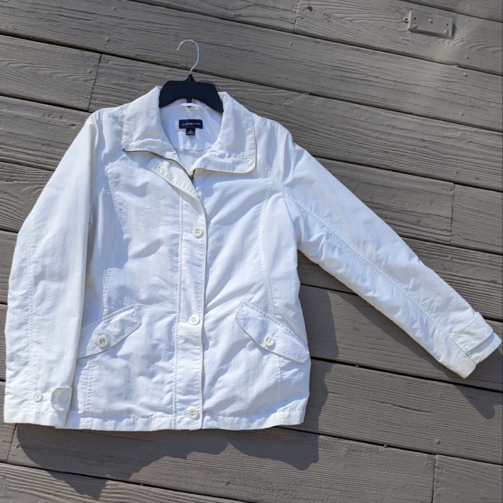 Land's End Vintage Windbreaker Jacket Size M